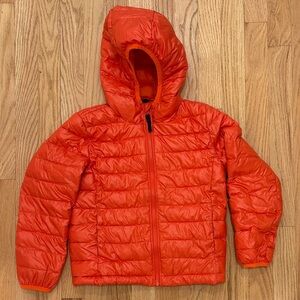 Primary Kids Orange Puffer Jacket BNWT 6-7